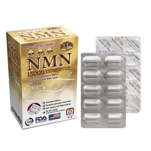 Chi Do Kin AAA - 美國皇牌 NMN β-NMN 15000 60粒 DNA 收復、防止衰老